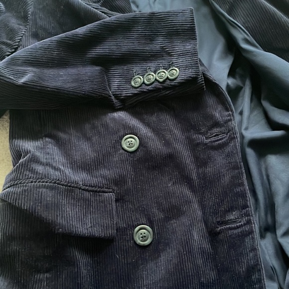 Gap Double-Breasted Corduroy Blazer - navy blue - Picture 6 of 8